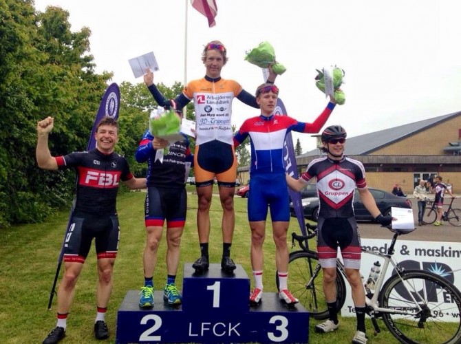 Rasmus vinder og tager afsked med B-Klassen i LFCK 's løb i Kettinge - Foto: Birthe Bøgh